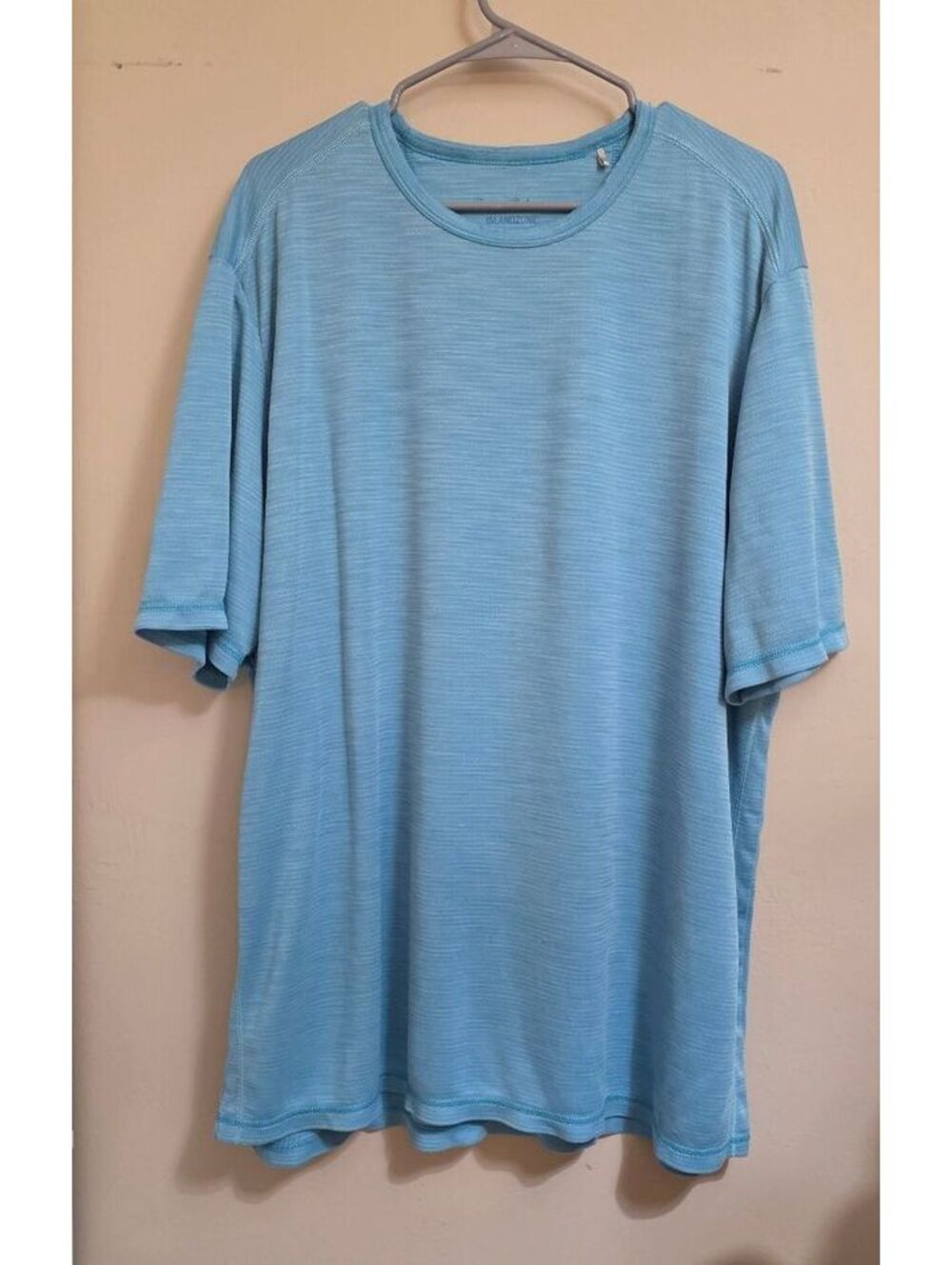 Tommy Bahama IslandZone Men's 2XLT Light Blue Short Sleeve Performance T-Shirt